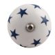 Slate Blue Star Ceramic Wine Stopper
